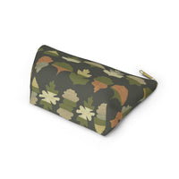Frond Accessory Pouch w T-bottom in Green